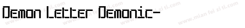 Demon Letter Demonic字体转换